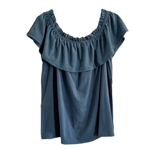 Lane Bryant Women's Sky Blue Plus Size 18/20 Blouse Summer Spring Office Top - Picture 1 of 11